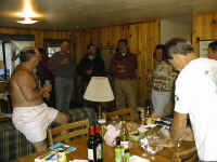 Social hour at the "Fisherman"