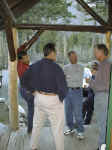 Pat, Mike, Stan, & Larry enjoying the Sierra evening