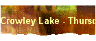 Crowley Lake - Thursday